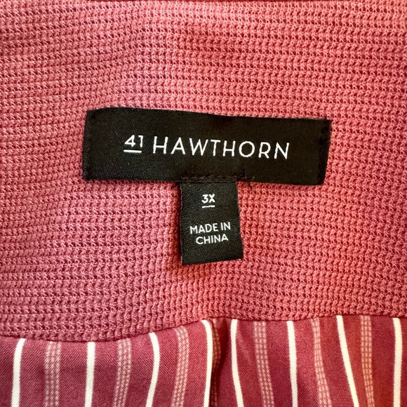 41 Hawthorn Rose Pink Blazer Jacket 3X | Stitch Fix Tailored Chic - Picture 2 of 10